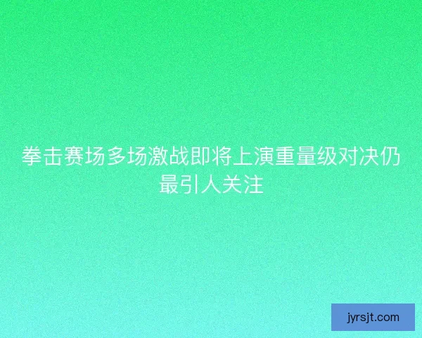 拳击赛场多场激战即将上演重量级对决仍最引人关注